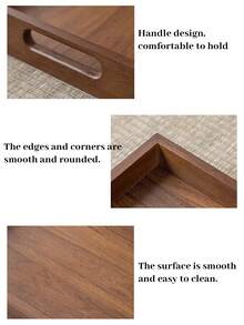 1pc INS Style Walnut Color Rectangular Aromatherapy Bottle, Bamboo Wood Portable Handle Decoration, Home Living Room Tabletop Ornament - Aromatherapy Ornaments - View 6
