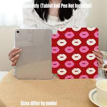 亚克力三折高透明平板电脑保护套，带笔槽，兼容 iPad 5/6 Pro、7 Pro、SE/Pro、MatePad 全尺寸版、荣耀 V9/X9/GTPro 系列、S6Lite/S7/S8/S9/S10/A8/A9 系列平板电脑 - 彩色 - 查看 9
