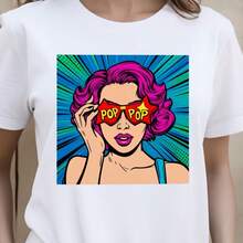 Printed T-Shirt For Men And Women - White - View 1
