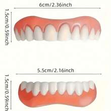 Natural Silicone Cosmetic Dental Veneer Set Perfect Gum Fit With Essential Tools Affordable Beauty Restoration Easily Refresh Your Smile - 1 Set - View 3