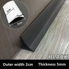 1pc 2m PVC Self-Adhesive Floor Trim And Edging - Multifunctional Inner Edge Protector With Hidden Cable Channel - A - View 11