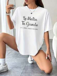 Women T-Shirts - 花卉灰 - 查看 10
