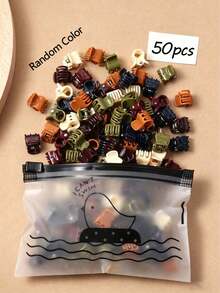 30个可爱花朵发夹，柔和色迷你爪夹，蝴蝶边发夹，随机颜色休闲发夹，发饰，发爪，学生用品，女士节日装扮发饰（随机颜色） - 彩色 - 查看 8