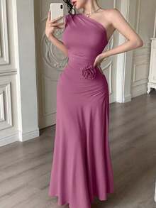 Women Midi Dresses - Bold Plum - View 8