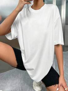 1 pieza de camiseta casual de algodón puro para mujer, estilo gótico con estampado de cerezas y calaveras, un regalo elegante y versátil para citas. Ligera y transpirable, adecuada para todo tipo de cuerpos, captura sin esfuerzo el estilo moderno. 180g 100% Algodón. - Blanco - Ver 5