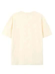 Camiseta Vintage Studio Ponyo, Gráfico Retro de Anime con Pez Dorado y Planta en Jarrón, Camiseta de Algodón Suave para Fans de Hayao Miyazaki y Salidas Casuales. Camiseta 100% Algodón Lavado Vintage de 230 g/m², Estilo Urbano de Verano, Camiseta Estampada Casual, Ideal para Salidas Diarias y Regalos de Vacaciones. - Blanco - Ver 2