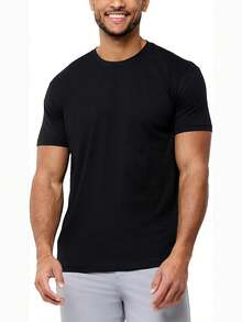 Men's Graphic T-Shirt "I Hate Sunshine" - 100% Cotton, Casual Black Design With Purple And Yellow Print, Perfect For Beach, Travel, Gym And Parties, Beachwear | Fun Print | Comfortable Fit, Beach Shirts. Loose, Casual And Versatile T-Shirt. - 黑色 - 查看 3