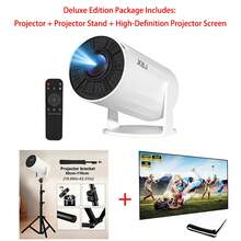 XBJ New Model 2026 Projector,Dual Wifi6+5G,Inalámbrico 5.2 300ANSI Relación De Proyección 0.8:1 Y Corrección Automática De Keystone Soporte Local 720P 4K Altavoz Incorporado, Streaming - Mini Cine En Casa Portátil, Gaming, Presentaciones - Design Compacto Para Películas, Videos,Mother's Day Gift.Projector,Mobile Phone,Beamer,Projector 4k,USB Projectors,Speaker Projectors,Table Mount Projectors - Phích cắm loại C của EU (220-240V) - Xem 16