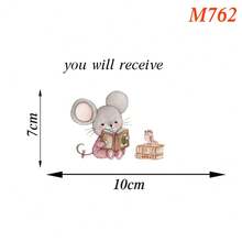 Watercolor Mouse Reading Mouse Hole Mice Wall Stickers Decals For Light Switch Cover Computer Bahtroom Living Room Home Wall Decor - Mouse - View 10