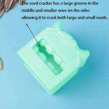 1/2/4件卡通小牛手动葵花籽剥壳器，家用葵花籽剥壳机 - 綠色 - 查看 4