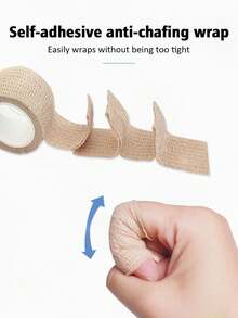 Multifunctional Finger/Toe Protector, Elastic Bandage, Writing Finger Protector, Self-Adhesive Toe Protector, Anti-Friction Pad. Suitable For Writing, Office Work, Sports, Running, Walking. Daily Essential. - Multicolor - View 2