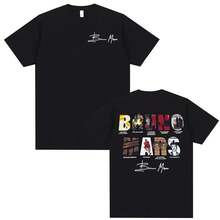 Camisetas con diseño de portada del álbum "The Romantic 2026" para hombres y mujeres, camisetas de algodón de moda hip hop y streetwear, camisetas informales oversize - Negro - Ver 1