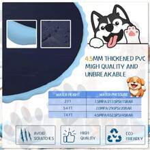 Lewtemi - Almohadilla antideslizante gigante de 8 pies 96 para adultos y perros, rociadores gruesos para piscina, verano, al aire última intervensión, tapete de juego para agua para patio trasero - como se muestra - Ver 3