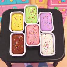 POKOJA LAND 1个2026新款盒装蛋糕挤压玩具，慢回弹减压玩具，适合青少年、学生，固体史莱姆减压玩具，透明蛋糕盒，慕斯蛋糕、三明治、芋泥、蛋糕卷减压玩具，适合男孩、女孩，互动、社交、家庭，热销，爆炸模型，送给男朋友、女朋友的礼物，生日、派对，完美礼物 - 彩色 - 查看 9
