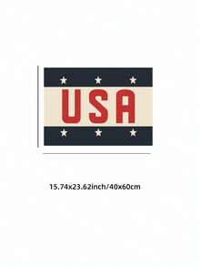 1pc Frameless Retro American Patriotic Font Art Canvas Poster Print Vintage 4th Of July Patriotic Farmhouse Aesthetic Wall Decor Minimalist Fun Art Painting For Home Apartment Bedroom Dorm Office Classroom Party Perfect Gift - Word - View 13