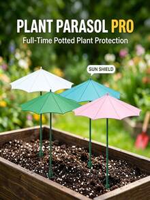 2 cái/Bộ Ô mini bonsai chắc chắn, Ô che nắng cho cây hoa, Chống tia UV/Chống nước/Cách nhiệt, 3 màu có sẵn - Xanh lá/Xanh dương/Hồng, Phù hợp cho cây con, Luống vườn, Phù hợp để bảo vệ cây cao và thấp, Chậu sân vườn, Luống hoa nâng cao, Vườn rau, Chậu ban công và giỏ treo, Cung cấp bóng râm và che mưa cho cây vườn ngoài trời, chậu và vườn rau, Đặc biệt phù hợp cho vùng khí hậu nóng - Nhiều màu - Xem 4