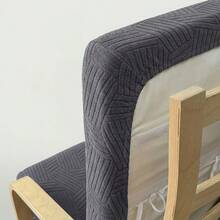 1 Stück Nordischer Jacquard Poang Stuhl Kissenbezug, Ganzjahres-Elastisches Stuhlpolsterbezug, Staubdichter lockerer Sofa Einzelsitz Kissenbezug, geeignet für Wohnzimmer und Hotel - Verschiedenfarbig - Übersicht 6