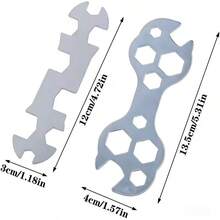 2pcs/Set Bicycle Wrench - Portable Multifunctional Wrench, Hexagonal Multipurpose Bolt Wrench; Multifunctional Bicycle Repair Tool, Portable Bicycle Repair Tool, Manual Bicycle Repair Tool, Suitable For Mountain Bike Maintenance - A - View 3