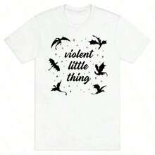 Cute Premium Unisex Casual T-Shirts - Officially Licensed Fourth Wing Merch, Featuring Fourth Wing, Iron Flame, Violet Sorrengail, Sy Reader, Bookish, And Rebecca Yarros. Experience Unmatched Comfort And Durability With Our 220gsm 100% Cotton T-Shirt. Designed For Those Who Value Quality And Substance, This Tee Offers A Structured Fit, A Soft Texture, And Long-Lasting Durability. Perfect For Casual Wear, Layering, Or As An Everyday Essential, It's Breathable Yet Resilient-Your New Favorite Shirt. 2025 - 白色 3 - 查看 1