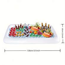 Outdoor BBQ Picnic Inflatable Ice Bar Pool Party Supplies - Summer Party Essentials - Pool Supplies - Party & Holiday Essentials - White - View 6