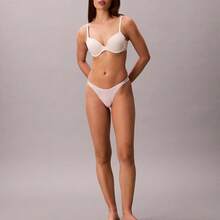 Calvin Klein Calvinklein Icon Logo Dipped String Thong Underwear  Women  Panties QD5157 - 粉紅搖籃 - 查看 2
