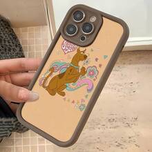 Tema hippie floral de  marrónfunda de teléfono Fundas compatibles con ,Apple,VIVO,OPPO,,, y Honor.Fabricadas en silicona TPU,ofrecen protección contra golpes y caídas. - Café integral - Ver 6