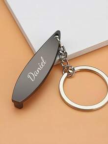Customized Surfboard Bottle Opener Keychain, Engraved With Name/Date/Text Metal Multifunctional Keyring, Gift For Surfers, Beach Holiday Souvenir, Practical Tool For Men, Wear-Resistant And Rust-Proof - Multicolor - View 5