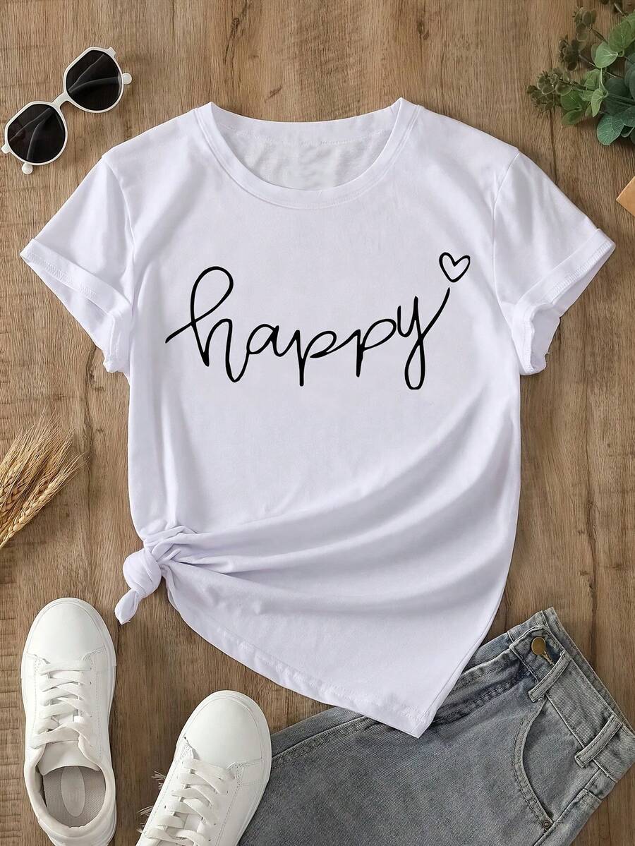 Athleisure Style Sports T-Shirt With Black And White Striped Print, Simple Casual Style With Round Neck And Short Sleeves, Soft And Comfortable, Suitable For Both Sports And Casual Wear, Polyester And Cotton Fabric, Machine Washable A01-0321660, Moisture-Wicking Gym Casual Wear. - 白色 - 查看 1