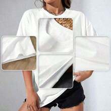 Camiseta Oversized Y2K Later Gator para Mujer, Camiseta Retro con Estampado de Cocodrilo, Camisetas Estéticas, Camiseta de Inspiración Vintage, Camiseta Divertida Retro, Camiseta Y2K para Mujer y Adolescente, Top con Estampado Vintage, Camiseta Gráfica Divertida y Linda con Letras, Cuello Redondo, Camiseta Fresca de Verano de Manga Corta, Camiseta con Estampado de Animales, Frutas y Mascotas, Camiseta Gráfica para Mujer, Moda, Regalos, Ropa de Mujer, Estampado de Dibujos Animados y Letras, Material de Algodón Cómodo, Amigable con la Piel, Suave y Fresca, Camiseta de Mujer para Primavera Verano, Ropa Adecuada como Regalo. playera de mujer. blusas>elegantes. boho chic,Top de mujer suave, transpirable y cómodo, ideal para primavera, verano y otoño, perfecto para vacaciones, viajes y uso diario. - Diseño1 Blanco - Ver 5