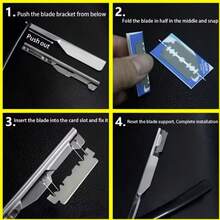 1pc Stainless Steel Razor Handle + 30pcs Replacement Blades, Manual Safety Depilatory Shaver, Men's Beard Razor, Suitable For Barbershops And Home, Personal Care Item - Old-fashioned Razor - View 7