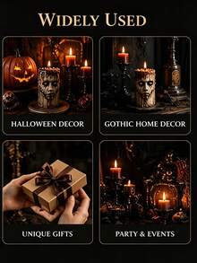 3D Creepy Stitched Face Silicone Mold, Halloween Melting Zombie Candle Making Tool, Non-Stick Mold For Soy Wax Candles And Resin Crafts, Easy Demold, Reusable - Mold - View 6