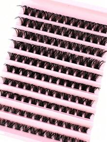 رموش صناعية فردية 8-16 مم بتجعيد D-Curl منفوشة ثلاثية الأبعاد مقسمة، أداة مكياج DIY طبيعية، ناعمة وسهلة الاستخدام، عناقيد رموش صناعية فردية - مشاهدة 6