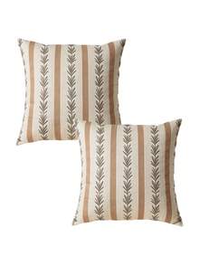 1/2/4pcs Floral Pattern Throw Pillow Covers, Traditional Embroidery Style Floral Decorative Cushion Covers, Soft Polyester, Zipper, Machine Washable, Suitable For Living Room, Bedroom, Sofa - Pink, Blue, Yellow, Green - No Embroidery - Multicolor - View 7