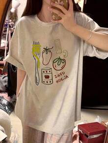 Women T-Shirts - Light Gray - View 1
