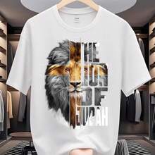 Printed T-Shirt For Men And Women - 白色 - 查看 1