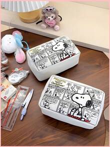 SNOOPY 1个史努比主题收纳袋，适合日常学习和通勤时整理小物件，可用作笔袋、化妆包或杂物收纳袋，也可用于返校季、学习用品、节日、生日、派对礼物等场合。 - 彩色 - 查看 5