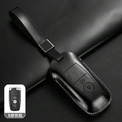 Bao da bảo vệ chìa khóa xe hơi, vỏ móc khóa cho Focus Fusion Mustang F-150 Mondeo Ecosport Kuga Edge Escape