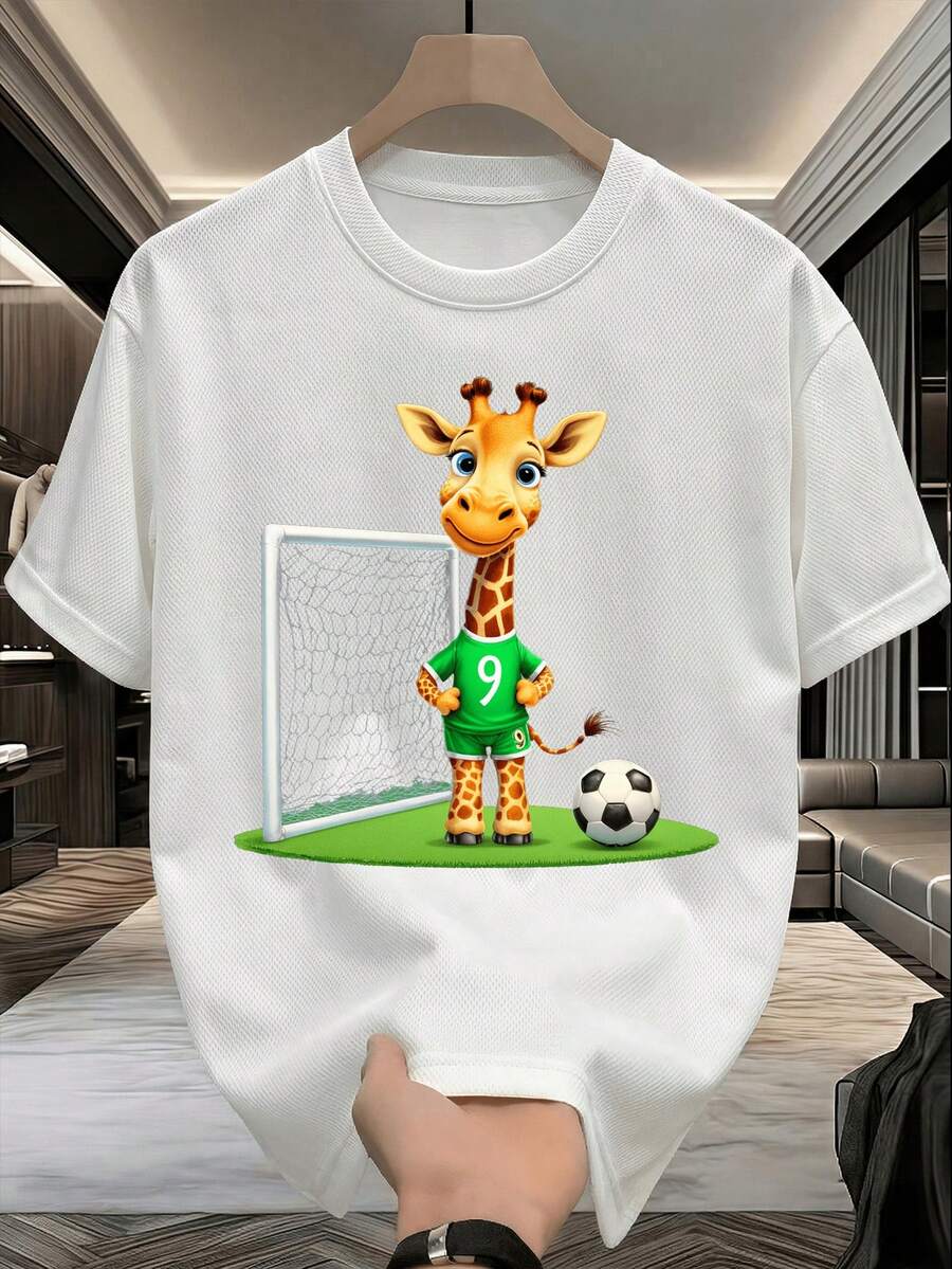 100% Cotton T-Shirt With Mexico 2026 Soccer Theme, Culture Print, National Pride Style, Soft Classic Fit, Ideal For Watching Games And Traveling, Machine Washable. - 白色 - 查看 1