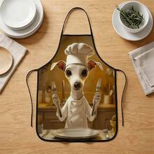 1pc, Cute Cat Chef Polyester Apron With Sunflower Pattern, Suitable For Cooking, Baking, And Gardening - Can Be Used As Attire For The Kitchen And Dining - Multicolor - View 8