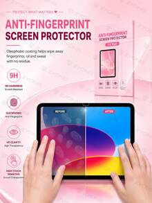 ZYONS 适用于 iPad 第 11 代/A16 2025 的 2 片装高清钢化玻璃屏幕保护膜，支持面容 ID 和 Apple Pencil，防刮花，高清晰度，防指纹，易于安装，防爆裂，无气泡，适合作为生日、家庭、朋友礼物，平板电脑屏幕保护膜，平板电脑配件，防水，防震，防摔，全覆盖，适用于 iPad Air 11 英寸（M5/M4/M3/M2）2026/2025/2024、11 英寸、13 英寸、iPad mini 第 10 代、第 9 代、第 8 代、12.9 英寸、13 英寸。 - 無色 - 查看 9