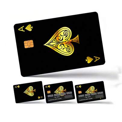 4枚 超薄型ビニールステッカー 残留なし、クレジットカード、デビットカード、交通カード、キーカード、銀行カードの保護とパーソナライズに適しています。超薄型、防水、耐傷性、滑り止め