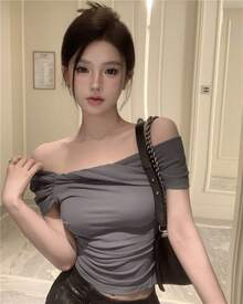 Women Tops - Grey - View 1