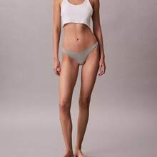 Calvin Klein Ideal Cotton Bikini QD5126 Underwear  Women  Panties - Grey Heather - 查看 3