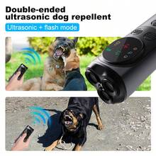 Rechargeable Dual-Head Ultrasonic Anti-Barking Device, Effectively Prevents Dog Barking And Trains Dogs - Black - View 4