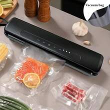 RAF Máquina selladora al vacío con pantalla digital, adecuada para sellar al vacío diversos alimentos, bolsas de vacío, fácil de usar, puede sellar al vacío bolsas de alimentos secos y blandos para almacenamiento - Multicolor - View 11