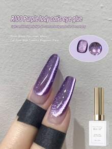 MISSMONDAY 15ml Summer Dopamine Series Cat Eye Nail Polish Gel, Coarse Pink Glitter Cat Eye, LED, Travel-Friendly, Gift For Women And Girls, Home DIY Nail Salon - Multicolor - View 11