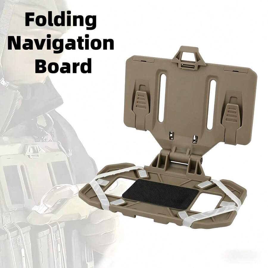 1 chiếc Giá đỡ điện thoại đeo ngực đa năng MOLLE kiểu áo gi lê chiến thuật, có thể gập lại, phù hợp với điện thoại 5.5-6.0 inch, dùng ngoài trời đa năng