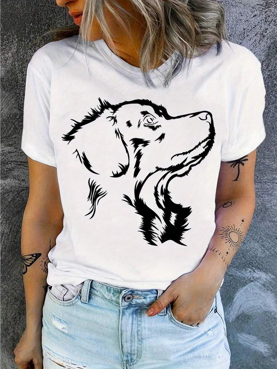 Nova Scotia Duck Tolling Retriever T-Shirt, Good Mom T-Shirt, Gift For Dog Mom, Nova Scotia Duck Tolling Retriever, Dog Dad T-Shirt - [白色的] - 查看 1