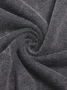 Camiseta básica de manga corta de 100% algodón lavado, verde oliva - Gris - Ver 11