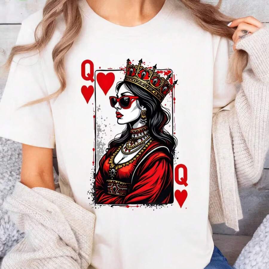 Printed T-Shirt For Men And Women - White - View 1